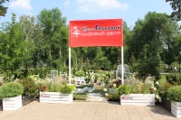 Экспозиция Садового центра на Фестивале цветов в парке Дружба